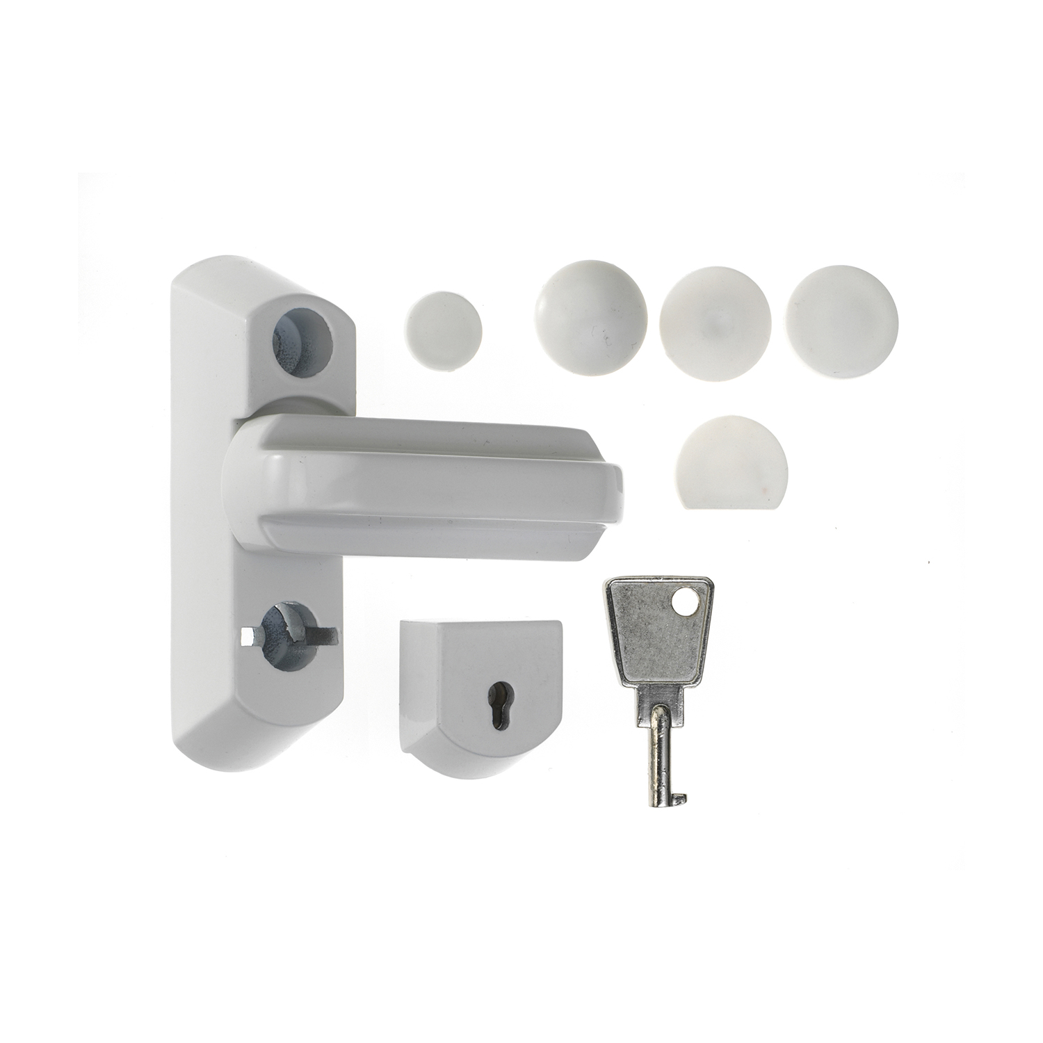 Sash Jammer for PVCu Windows Lockable, White Sash Jammer for PVCu Windows Lockable, White